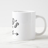 wereldberoemdste pap cadeau voor vader grote koffiekop (Rechts)