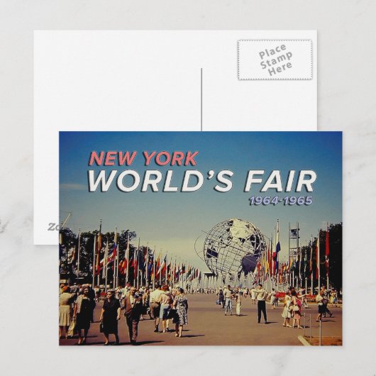 Wereldbeurs 1964 briefkaart (Voorkant / Achterkant)