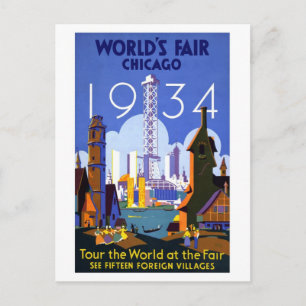  Wereldbeurs Chicago 1934 Briefkaart