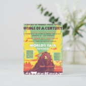  Wereldbeurs in Chicago Briefkaart (Staand voorkant)