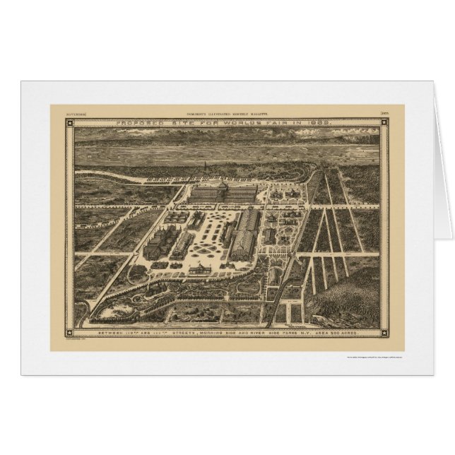 Wereldbeurs Manhattan New York 1883 (Voorkant Horizontaal)