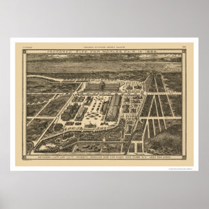 Wereldbeurs Manhattan New York 1883 Poster