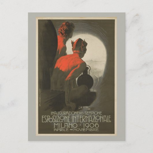 Wereldbeurs Milaan 1906 Briefkaart (Voorkant)