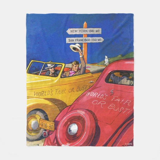 Wereldbeurs of Wereldbank Fleece Deken (Voorkant)