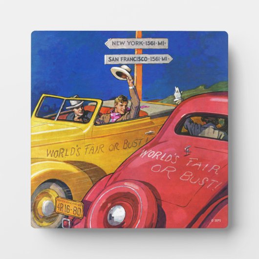 Wereldbeurs of Wereldbank Fotoplaat (Voorkant)