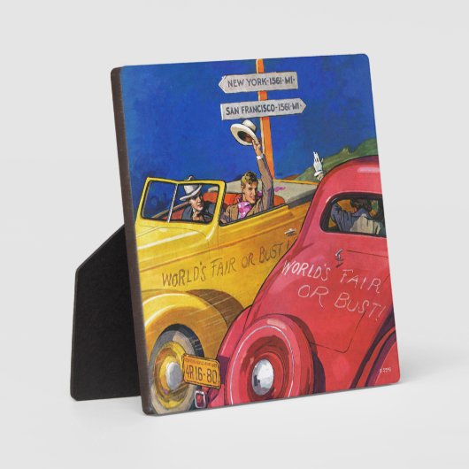 Wereldbeurs of Wereldbank Fotoplaat (Voorkant)