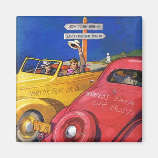 Wereldbeurs of Wereldbank Magneet (Voorkant)