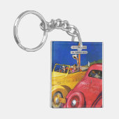 Wereldbeurs of Wereldbank Sleutelhanger (Voorkant Links)