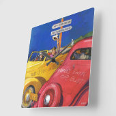 Wereldbeurs of Wereldbank Vierkante Klok (Hoek)