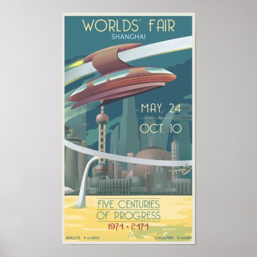Wereldbeurs Shanghai Poster (Voorkant)