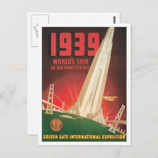  Wereldbeurs van San Francisco Briefkaart (Voorkant / Achterkant)