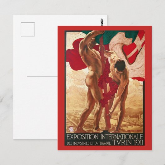 Wereldbeurs van Turijn 1911 Briefkaart (Voorkant / Achterkant)