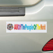 wereldbevolking bumpersticker (Op auto)