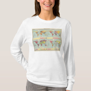 Wereldbevolkingskaart T-shirt