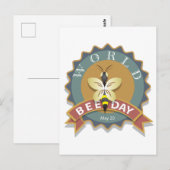 Wereldbijendag 20 mei briefkaart (Voorkant / Achterkant)