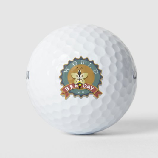 Wereldbijendag 20 mei golfballen (Voorkant)