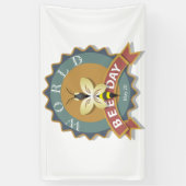 Wereldbijendag 20 mei spandoek (Verticaal)