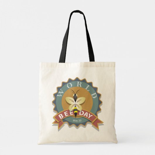 Wereldbijendag 20 mei tote bag (Achterkant)
