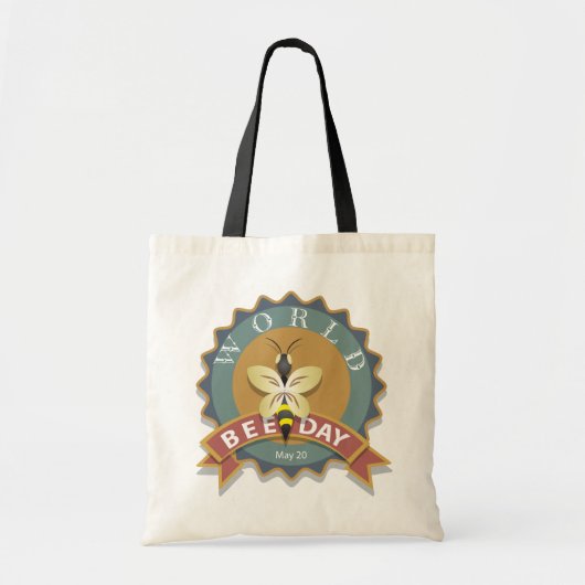 Wereldbijendag 20 mei tote bag (Voorkant)