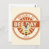 Wereldbijendag Briefkaart (Voorkant / Achterkant)