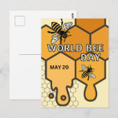 Wereldbijendag Briefkaart (Voorkant / Achterkant)