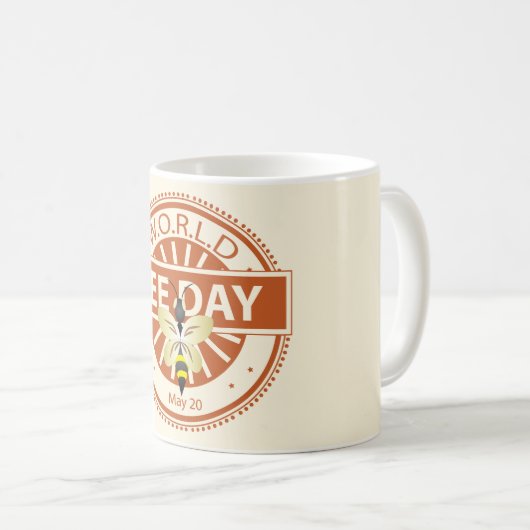 Wereldbijendag Koffiemok (Voorkant rechts)