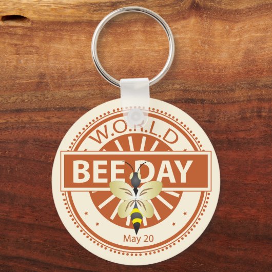 Wereldbijendag Sleutelhanger (Achterkant)