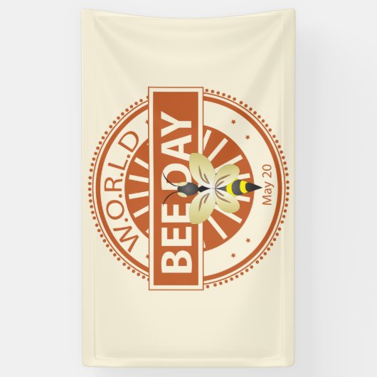 Wereldbijendag Spandoek (Verticaal)