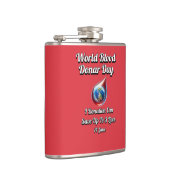 Wereldbloeddonordag. 14 juni heupfles (Rechts)