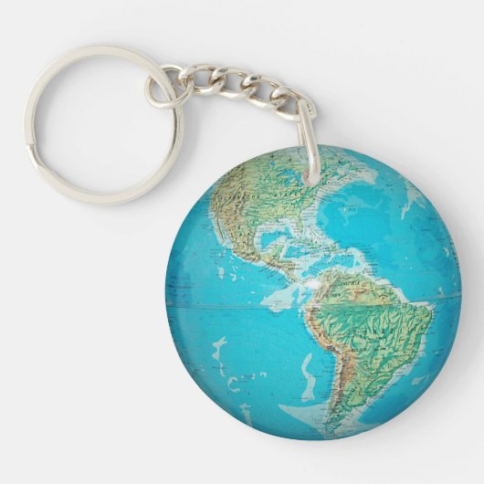 WERELDBOL 1 SLEUTELHANGER (Voorkant)