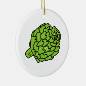 Wereldbol Artichoke Keramisch Ornament (Rechts)