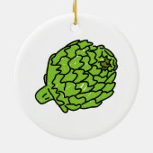 Wereldbol Artichoke Keramisch Ornament (Achterkant)