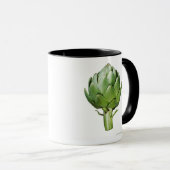 Wereldbol Artichoke op Witte Achtergrond Uitgeknip Mok (Voorkant rechts)
