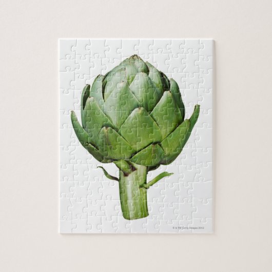 Wereldbol Artichoke op Witte Achtergrond Uitgesned Legpuzzel (Verticaal)