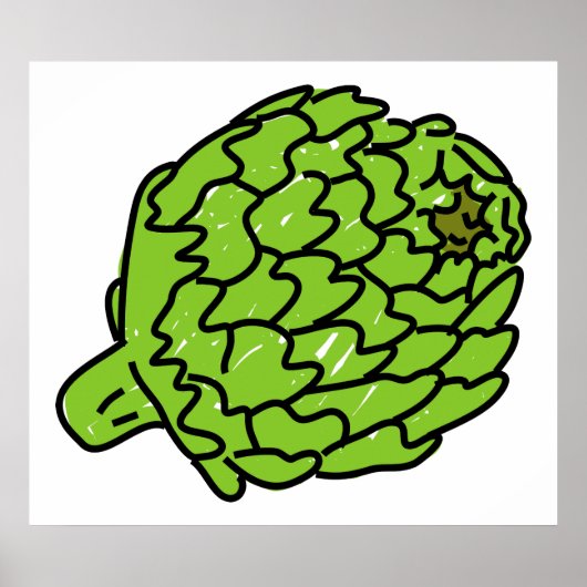 Wereldbol Artichoke Poster (Voorkant)