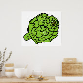 Wereldbol Artichoke Poster (Keuken)