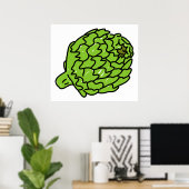 Wereldbol Artichoke Poster (Thuiskantoor)