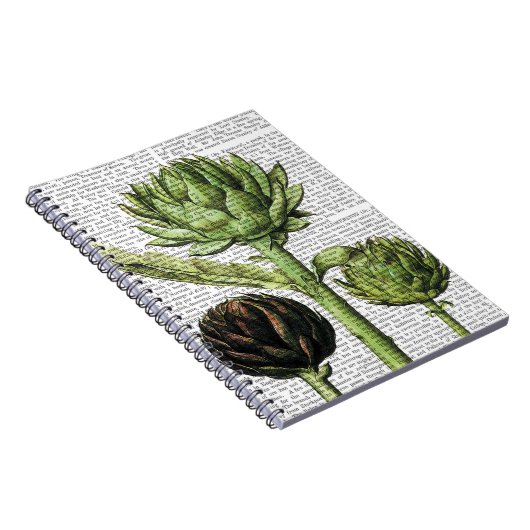 Wereldbol Artichoke Print 2 Notitieboek (Rechterzijde)