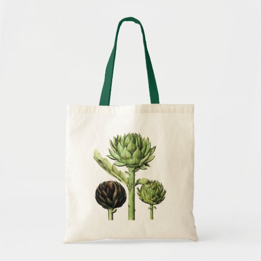 Wereldbol Artichoke Print 2 Tote Bag (Voorkant)
