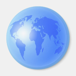 Wereldbol Blauwe Wereld Magneet