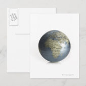 Wereldbol Briefkaart (Voorkant / Achterkant)