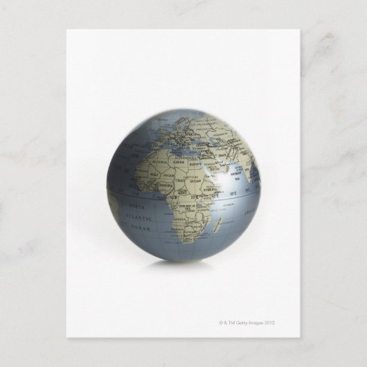 Wereldbol Briefkaart (Voorkant)
