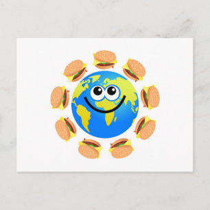 Wereldbol Briefkaart