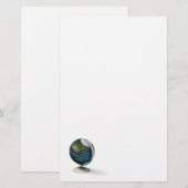 Wereldbol Briefpapier (Voorkant / Achterkant)