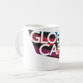 Wereldbol Cafe-multicolleur Koffiemok (Voorkant links)