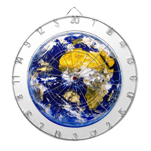 Wereldbol dartboard dartbord (Voorkant)