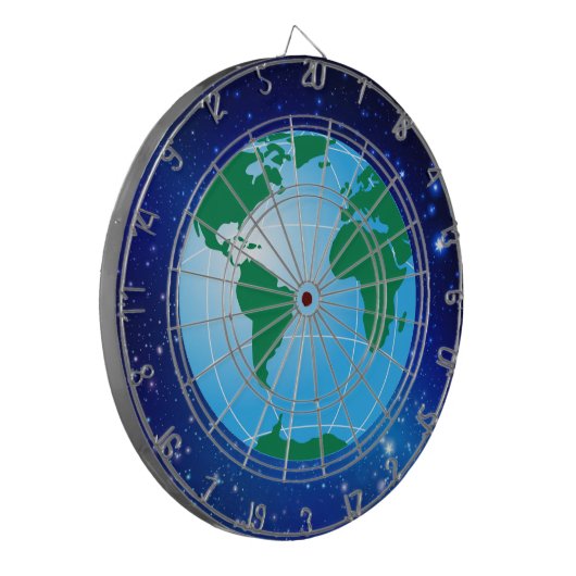WERELDBOL DARTBORD (Voorkant Links)