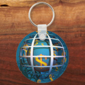 Wereldbol dollar sleutelhanger (Voorkant)