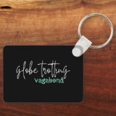 Wereldbol dragende Vagabond Sleutelhanger (Voorkant)