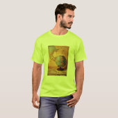 Wereldbol en Wereldkaart T-shirt (Voorkant volledig)